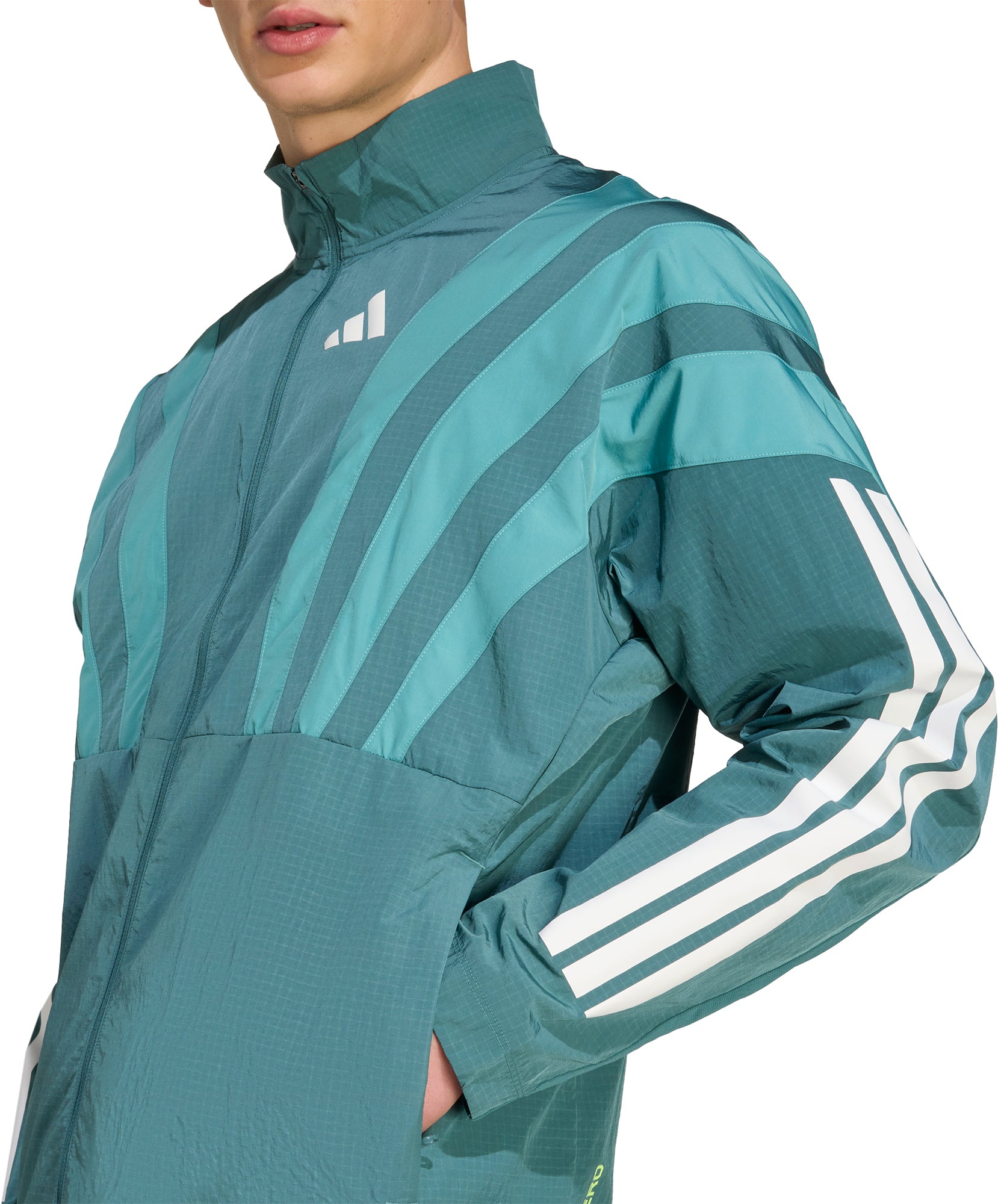 adidas Adizero Archive Mens Running Jacket - Green – Start Fitness