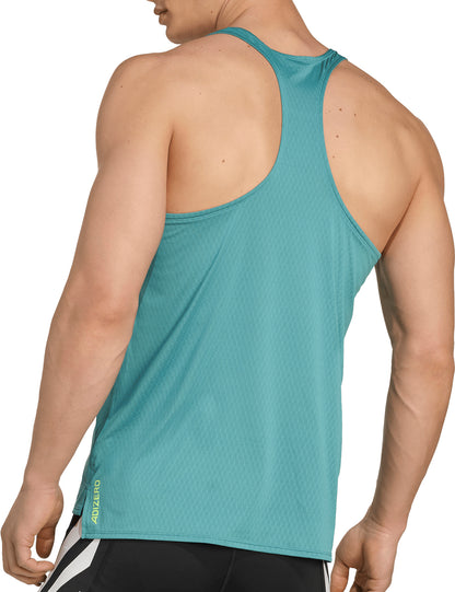 adidas Adizero Archive Mens Running Vest - Green
