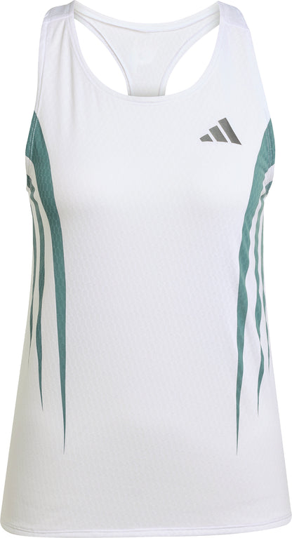 adidas Adizero Archive Womens Running Vest Tank Top - White