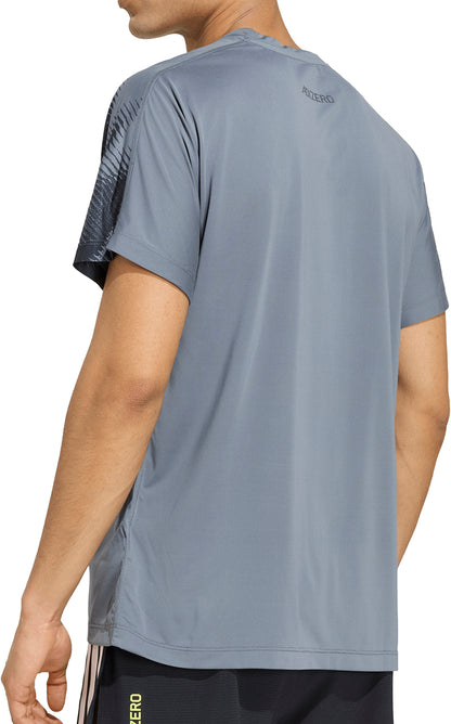 adidas Adizero Aspyre Short Sleeve Mens Running Top - Grey