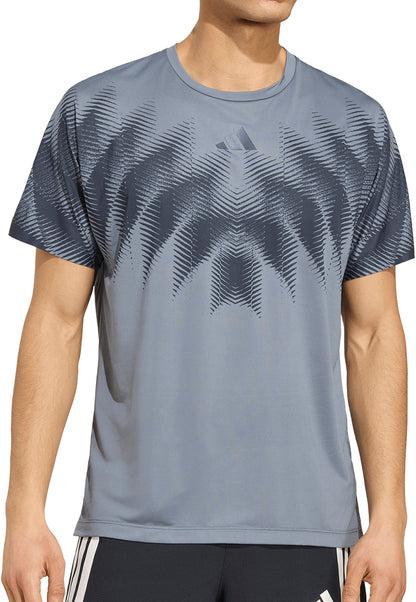 adidas Adizero Aspyre Short Sleeve Mens Running Top - Grey