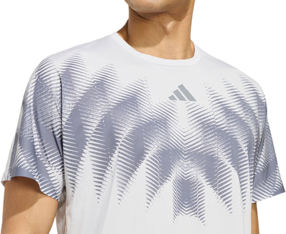 adidas Adizero Aspyre Short Sleeve Mens Running Top - Grey