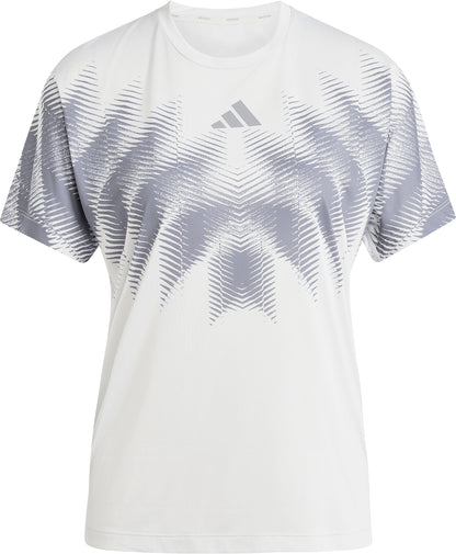 adidas Adizero Aspyre Short Sleeve Mens Running Top - Grey