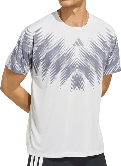 adidas Adizero Aspyre Short Sleeve Mens Running Top - Grey
