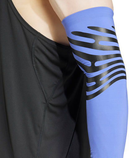 adidas Adizero Control Running Arm Sleeves - Blue