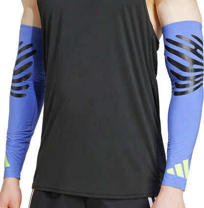 adidas Adizero Control Running Arm Sleeves - Blue