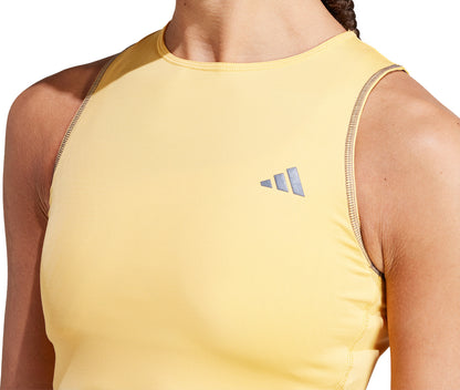 adidas Adizero Womens Running Crop Top - Yellow