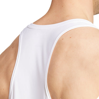 adidas Adizero Essentials Mens Running Vest - White