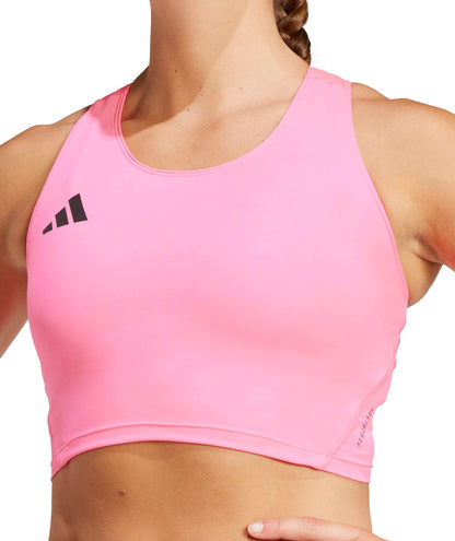 adidas Adizero Essentials Womens Running Crop Top - Pink