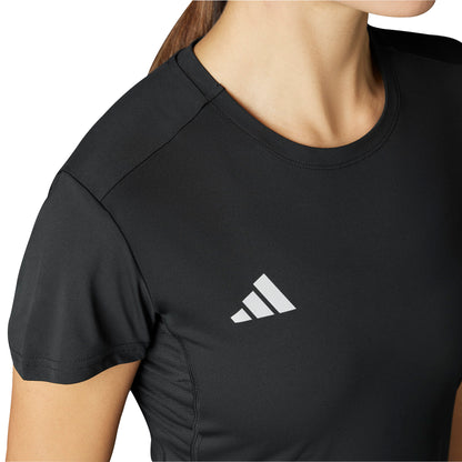 adidas Adizero Essentials Short Sleeve Womens Running Top - Black