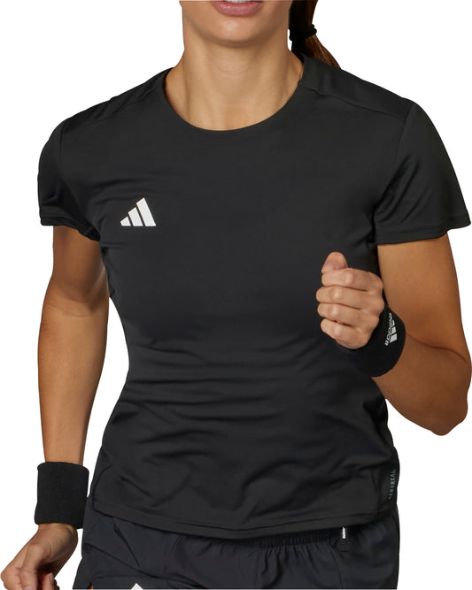 adidas Adizero Essentials Short Sleeve Womens Running Top - Black