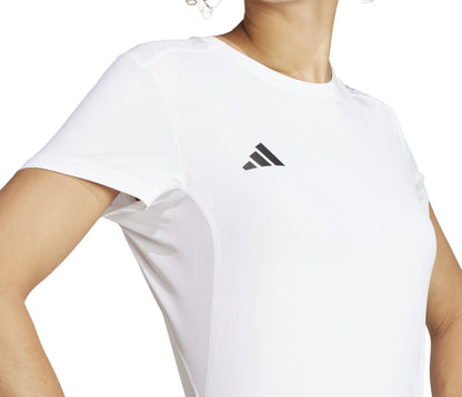 adidas Adizero Essentials Short Sleeve Womens Running Top - White