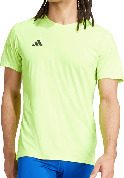 adidas Adizero Essentials Short Sleeve Mens Running Top - Yellow
