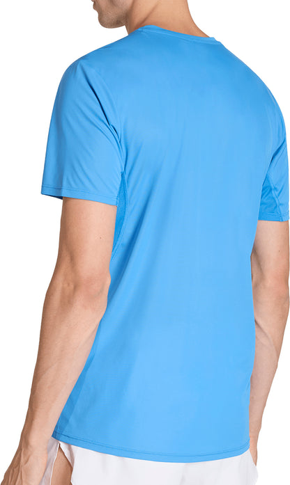 adidas Adizero Essentials Short Sleeve Mens Running Top - Blue