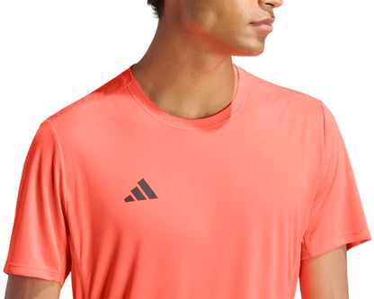 adidas Adizero Essentials Short Sleeve Mens Running Top - Red