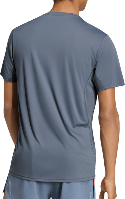 adidas Adizero Essentials Short Sleeve Mens Running Top - Grey