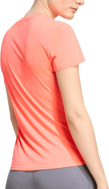 adidas Adizero Essentials Short Sleeve Womens Running Top - Pink