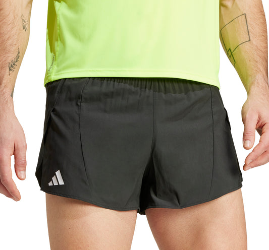adidas Adizero Essentials Mens Split Running Shorts - Black