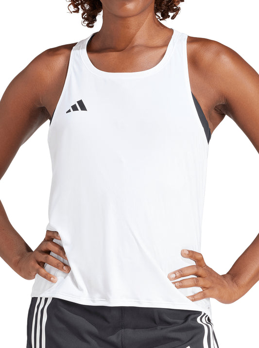 adidas Adizero Essentials Womens Running Vest Tank Top - White