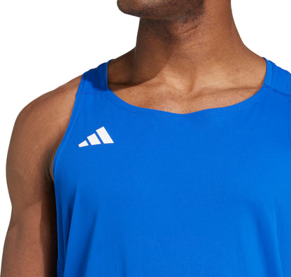 adidas Adizero Essentials Mens Running Vest - Blue