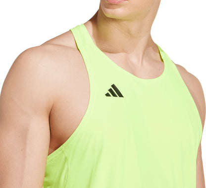 adidas Adizero Essentials Mens Running Vest - Yellow