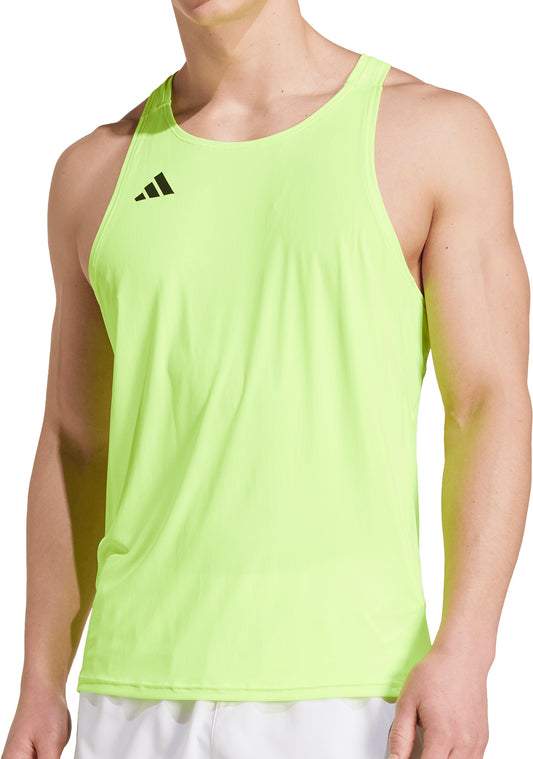 adidas Adizero Essentials Mens Running Vest - Yellow