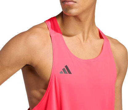 adidas Adizero Essentials Mens Running Vest - Pink