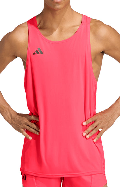 adidas Adizero Essentials Mens Running Vest - Pink