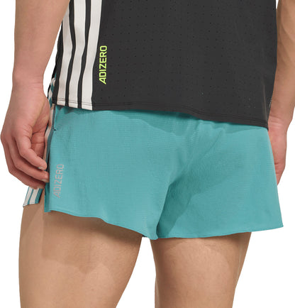 adidas Adizero Gel Pocket 3 Inch Mens Running Shorts - Green