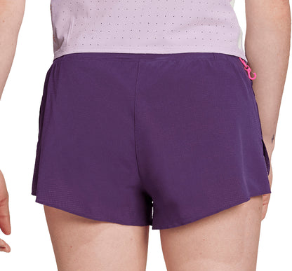 adidas Adizero Gel Pocket 3 Inch Womens Running Shorts - Purple