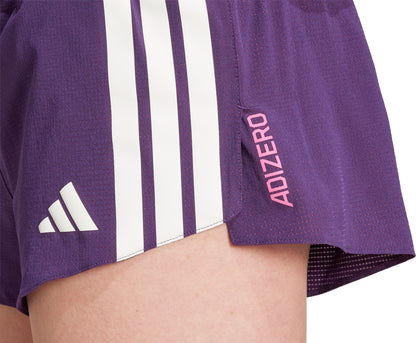 adidas Adizero Gel Pocket 3 Inch Womens Running Shorts - Purple