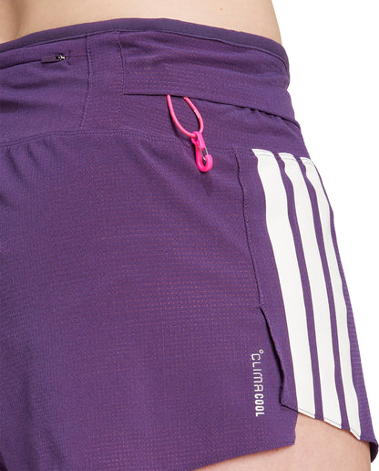 adidas Adizero Gel Pocket 3 Inch Womens Running Shorts - Purple