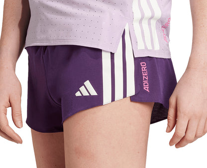 adidas Adizero Gel Pocket 3 Inch Womens Running Shorts - Purple