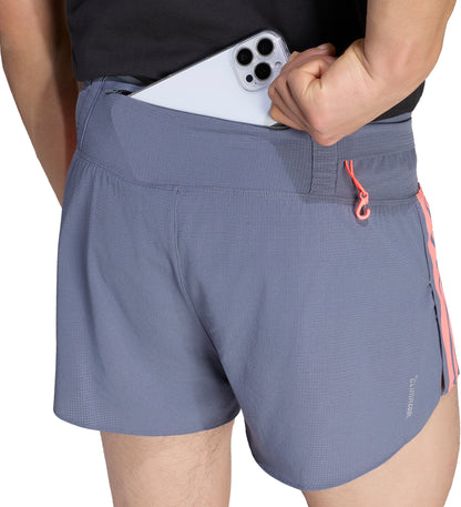 adidas Adizero Gel Pocket 3 Inch Mens Running Shorts - Grey