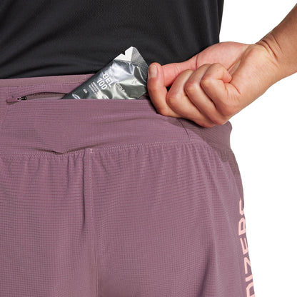 adidas Adizero Gel Mens Running Shorts - Purple