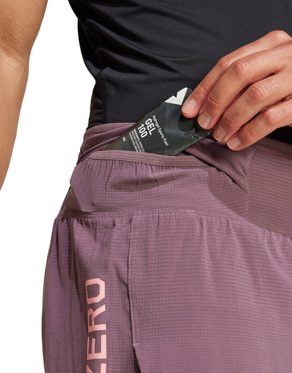 adidas Adizero Gel Mens Running Shorts - Purple