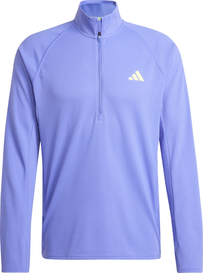 adidas Adizero Half Zip Long Sleeve Mens Running Top - Blue
