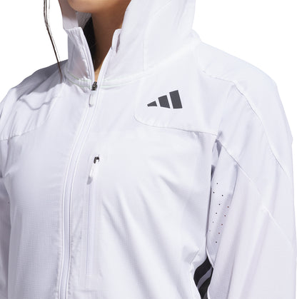 adidas Adizero Womens Running Jacket - White