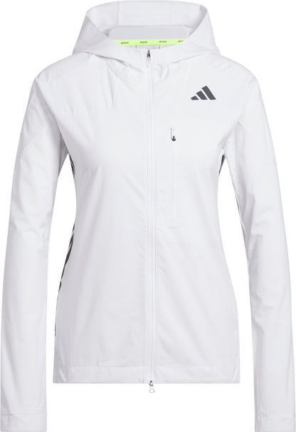 adidas Adizero Womens Running Jacket - White