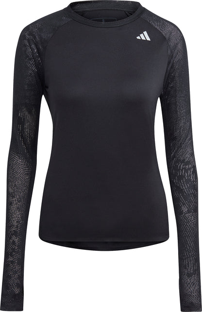 adidas Adizero Long Sleeve Womens Running Top - Black