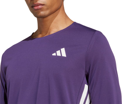 adidas Adizero Long Sleeve Mens Running Top - Purple