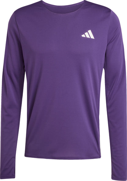adidas Adizero Long Sleeve Mens Running Top - Purple