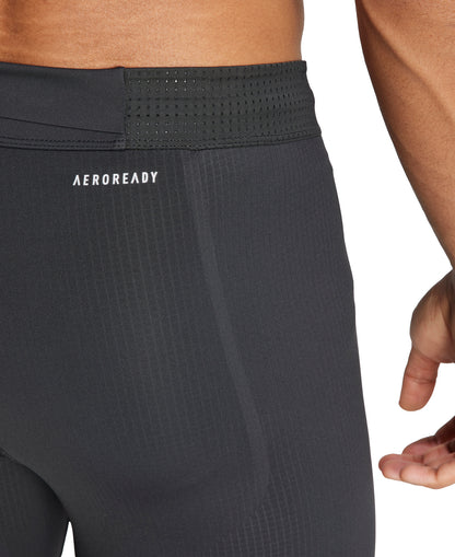 adidas Adizero Mens Long Running Tights - Black