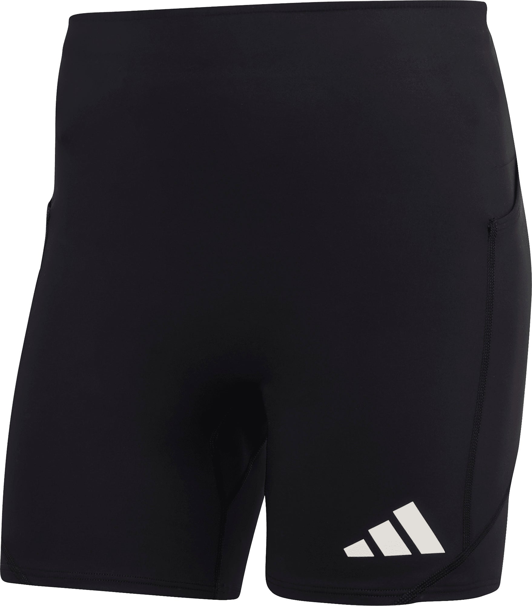 adidas Adizero Pocket 7 Inch Mens Short Running Tights - Black