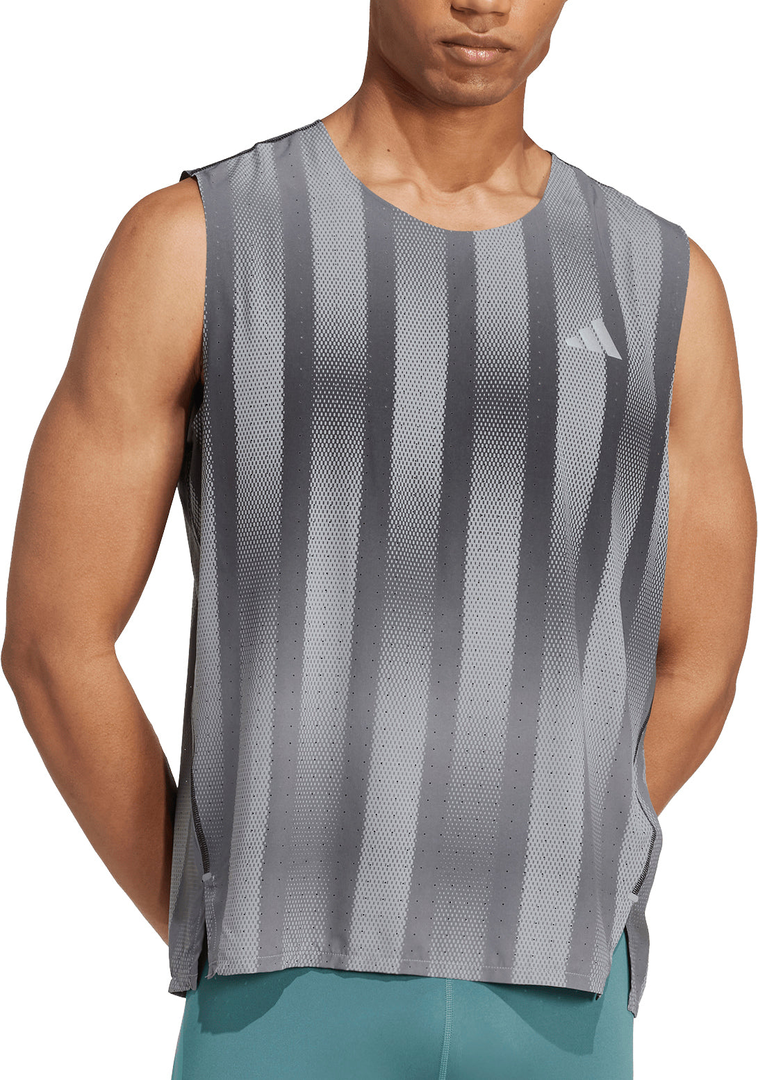 adidas Adizero Pro Mens Running Vest - Grey – Start Fitness