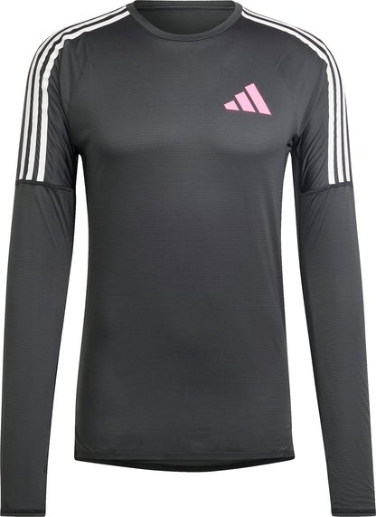 adidas Promo Long Sleeve Mens Running Top - Black