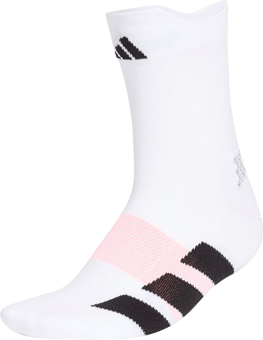 adidas Adizero Quarter Running Socks - White