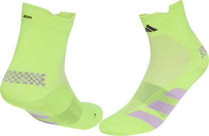 adidas Adizero Quarter Running Socks - Yellow