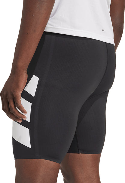 adidas Adizero Road To Records Mens Short Running Tights - Black