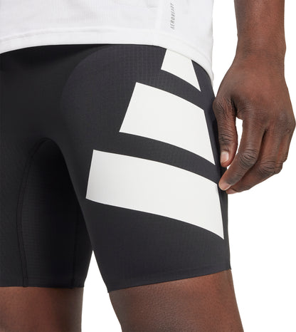 adidas Adizero Road To Records Mens Short Running Tights - Black